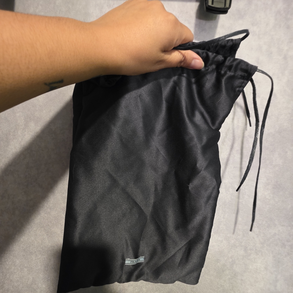 Prada Women's Cream and Blush Cap-Toe Patent Leather Flats - Picture 11 of 12